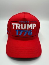 Official Trump 1776 Freedom Cali Fame Red Snapback Hat Cap