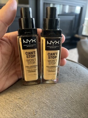 2-NYX ~ Can't Stop Won't Stop Full Coverage Foundation ~ Cswsf08 Beige