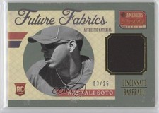 2013 Panini America's Pastime Future Fabrics Gold 3/25 Neftali Soto #NS 9u7