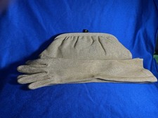 Gold Glitter Purse Clutch w/Matching Long Glitter Gloves , No tags
