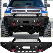 Front Bumper Fits 1994-2002 RAM 2500/3500 with Winch Plate and Lights