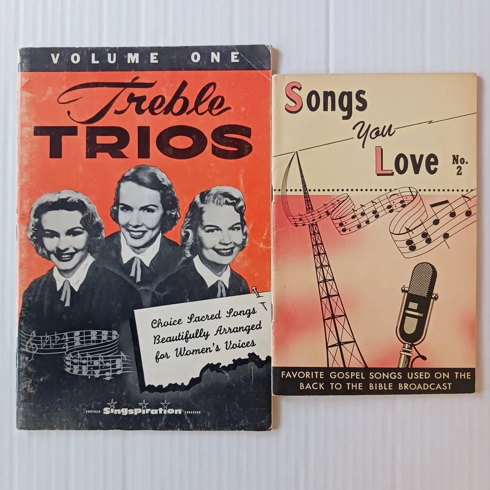 Lote de partituras cristianas de colección: 4 libros: tríos agudos, canciones gospel... Foto 2 de 4