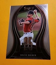 2021 Panini Select - 25-Man Shane Bieber #25M-9 Holo Prizm