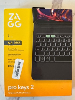 Zagg Pro Keys 2 2024 iPad Pro 11-inch M4 Tablet Open Box Keyboard Case Bluetooth