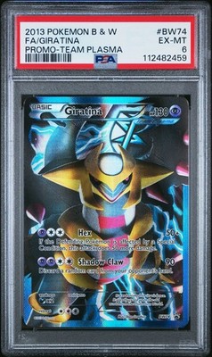 2013 POKEMON BW BLACK STAR PROMO GIRATINA #BW74 FULL ART PSA 6 EX