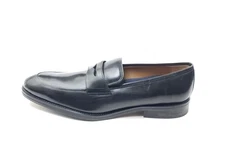 Johnston & Murphy Meade Penny Loafer Black Leather Dress Shoe Mens Size 12M