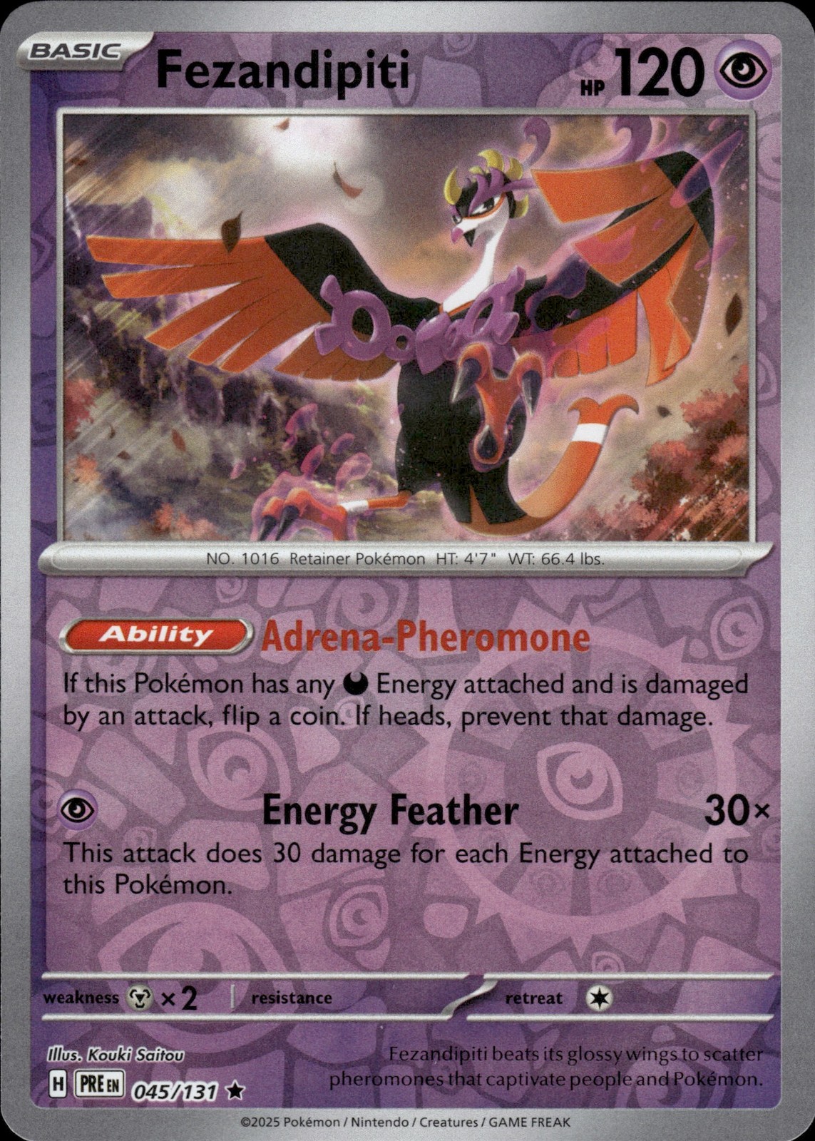 Fezandipiti | 45 | Pokemon | Prismatic Evolutions | Reverse | 50% off 2nd Item