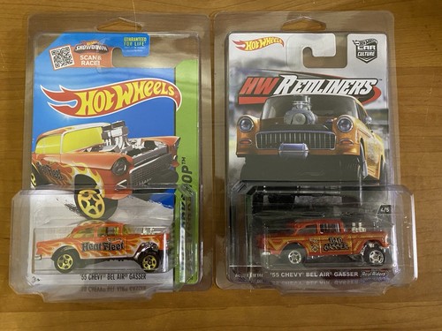 Hot Wheels ‘55 Chevy Bel Air Gasser Car Culture Bad Gasser & Mainline Heat Fleet