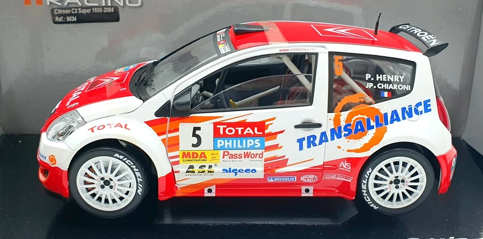 Solido 1/18 Scale Diecast 9034 - Citroen C2 Super 1600 #5 2004 Rally - Image 3 of 4
