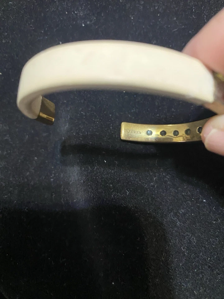 Brazalete brazalete J.CREW tono dorado con piedras de vidrio Foto 3 de 4