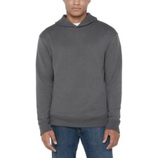 NEW GAP Men's M Textured Hoodie Charcoal Gray Long Sleeve Pullover Hooded