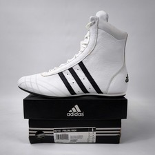 Scarpe alte Adidas Prajna EUR 44 2/3 - UK 10 dal 2003 pelle bianca 382157