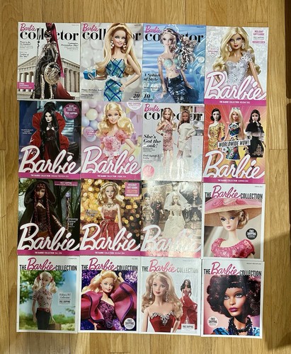 BARBIE COLLECTOR 16 CATALOGS LOT MIX OF YEARS 2010-2015 VERY GOOD-EXCELLENT COND