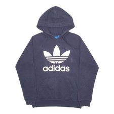 ADIDAS Hoodie Spellout Jumper Sweatshirt Mens S