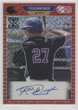 2021 Leaf Pro Set Metal 1989 Pro Set Red Mojo Tyler Whitaker #PA-TW1 Auto no9