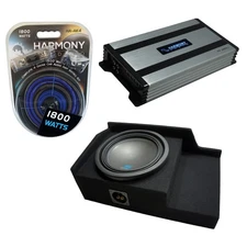 Fits 99-06 GMC Sierra Ext Cab Alpine S-W12D4 Single 12 Sub Box HA-A800.1 Amp