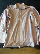 Brooks Brothers Traditional Fit 18 34 Purple French Cuff Dress Shirt Mens