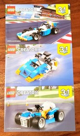 LEGO Creator 3 in 1 Sets 31072 Extreme Engines and 31017 Sunset Speeder