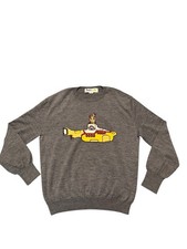 Stella McCartney x The Beatles Yellow Submarine Wool Sweater Gray IT 44 M 