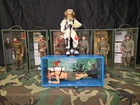 VTG GI Joe FOOT LOCKER CUSTOM FANTASY MINI DIORAMA DISPLAY CASE FILLEDACC'S TRAY
