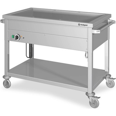 STALGAST Stalgast Edelstahl Bain-Marie Wagen mit einem Becken, für 3x GN1/1205x6
