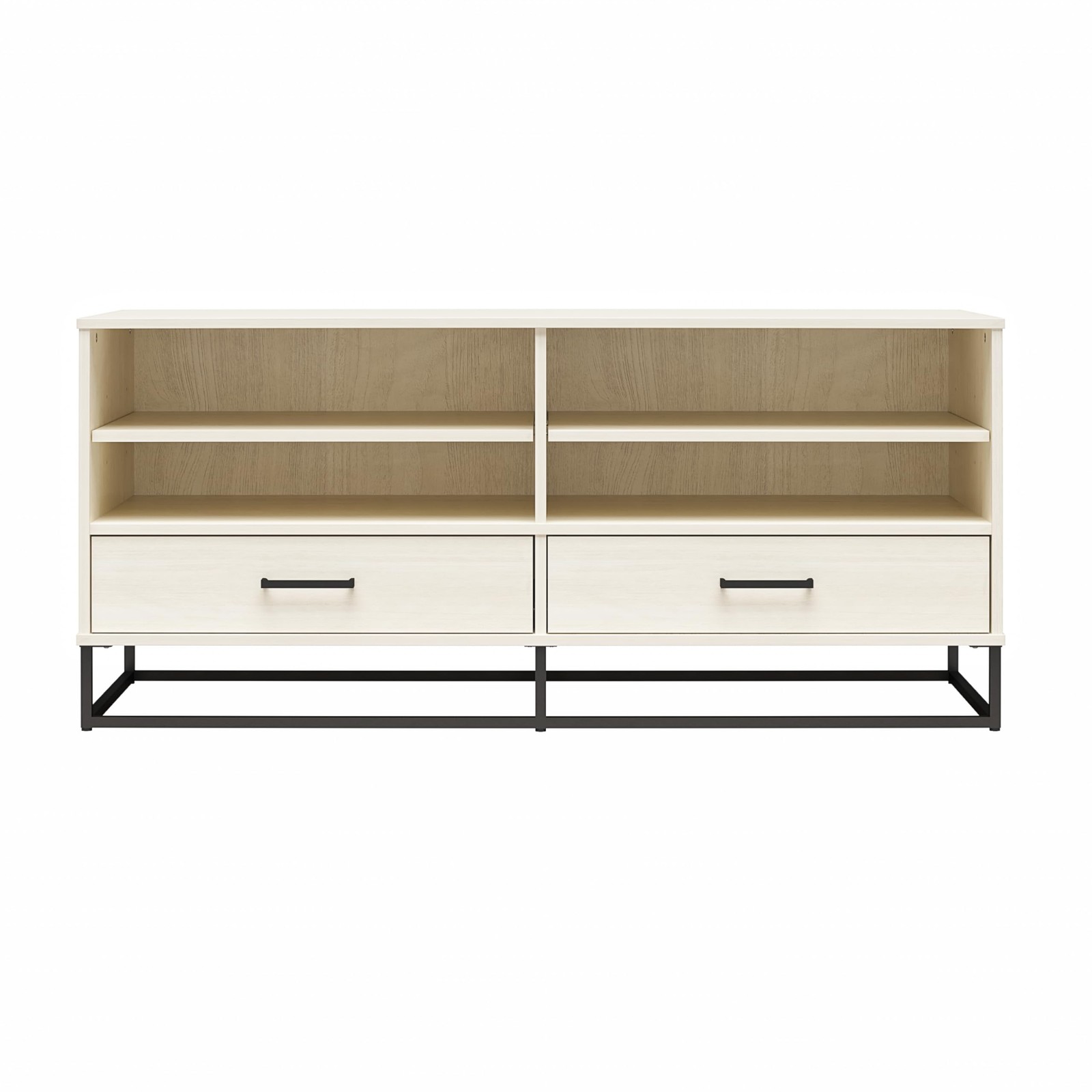 With Drawers For Tvs Up To 55", Ivory Oak