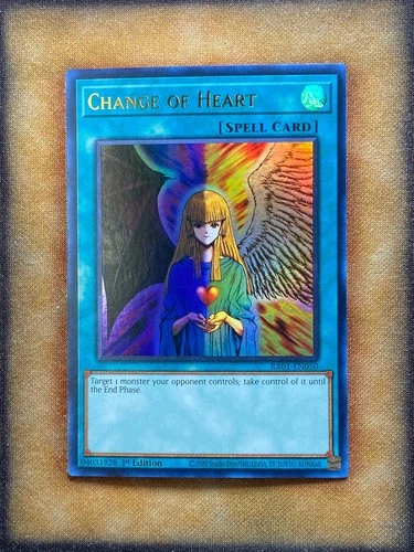 Yugioh Change of Heart RA01-EN050 Ultra Rare 1st Ed NM
