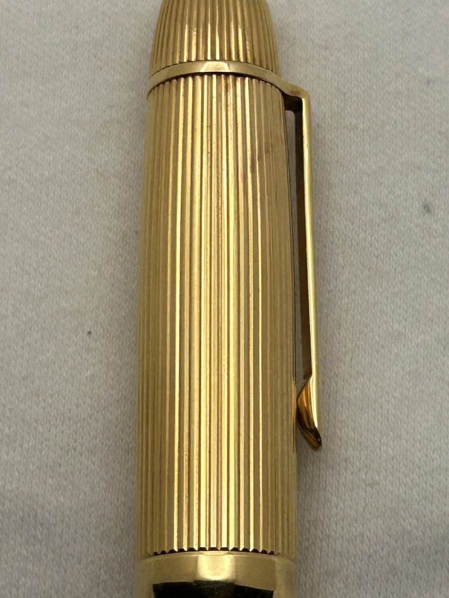 Montblanc 149 Fountain Pen, 18K Solid Gold, 18K Medium Nib-Rare | eBay