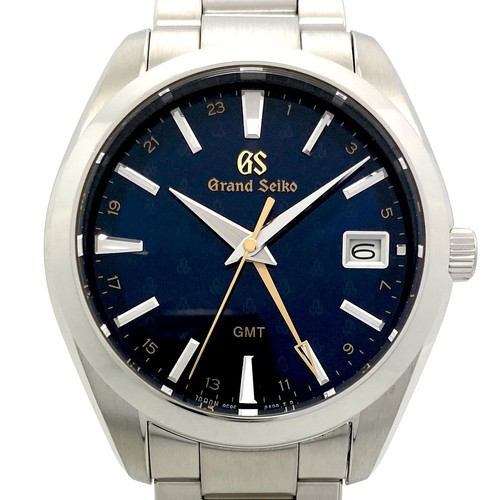 Seiko Grand Seiko Heritage Quartz GMT Navy Men's Watch 50th Anniversary Limited