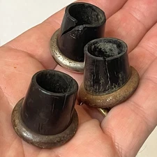 ORIGINAL Vintage  Eames Herman Miller H-Base, DCM / LCM Angled Boot Glides Feet