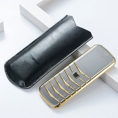 Unlocked V03 Small Mini Card Luxury Metal Body Dual Sim GSM Senior Mobile Phone