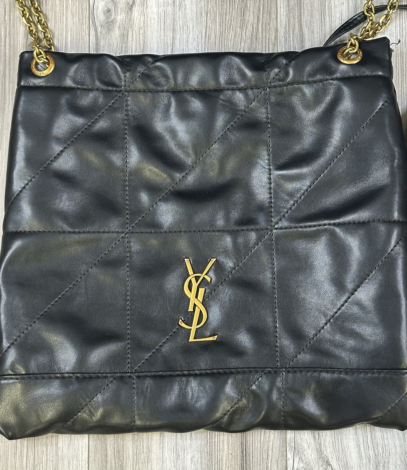 Borsa a tracolla SAINT LAURENT Jamie 4.3 Pochon in pelle nera usata