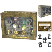 Fully Assembled Battletech Clan Command Star Miniatures   Ready-to-Play Bundle
