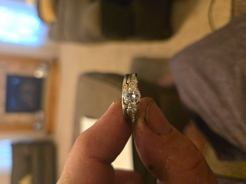 14k White Gold Diamond Engagement Ring 1.80 ctw Round Prong Size 5 AGI