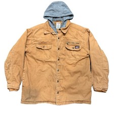 Dickies Duck Canvas Hooded Work Jacket Quilted Lined Utility Streetwear Men s L