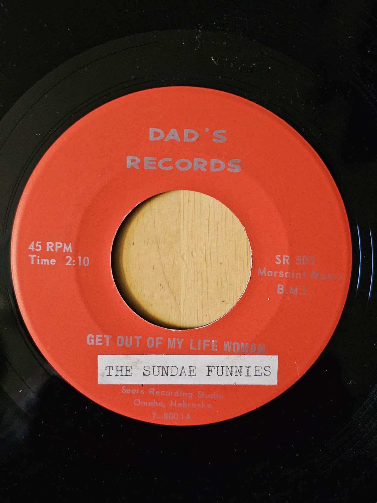 The Sundae Funnies Get Out Of My Life Woman/Tell Me Garage, Soul 1968 Dad's