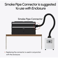 Monport 150W Laser Fume Extractor w 3-Layer Filter for CO2 fiber Laser Engraver