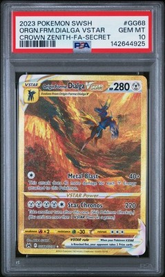 PSA 10 Origin Form Dialga VSTAR Crown Zenith GOLD GG68/GG70 GEM