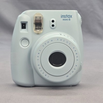 Fujifilm Instax Mini 8 Instant Film Camera Blue Polaroid Tested & Working