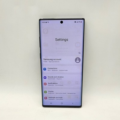 Samsung Galaxy Note 10 Plus 5G N976U 256GB Aura Black (AT&T/Unlocked)