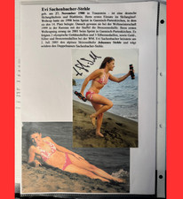 Evi Sachenbacher-Stehle Original signierte Autogrammkarte Deutsche Biathletin