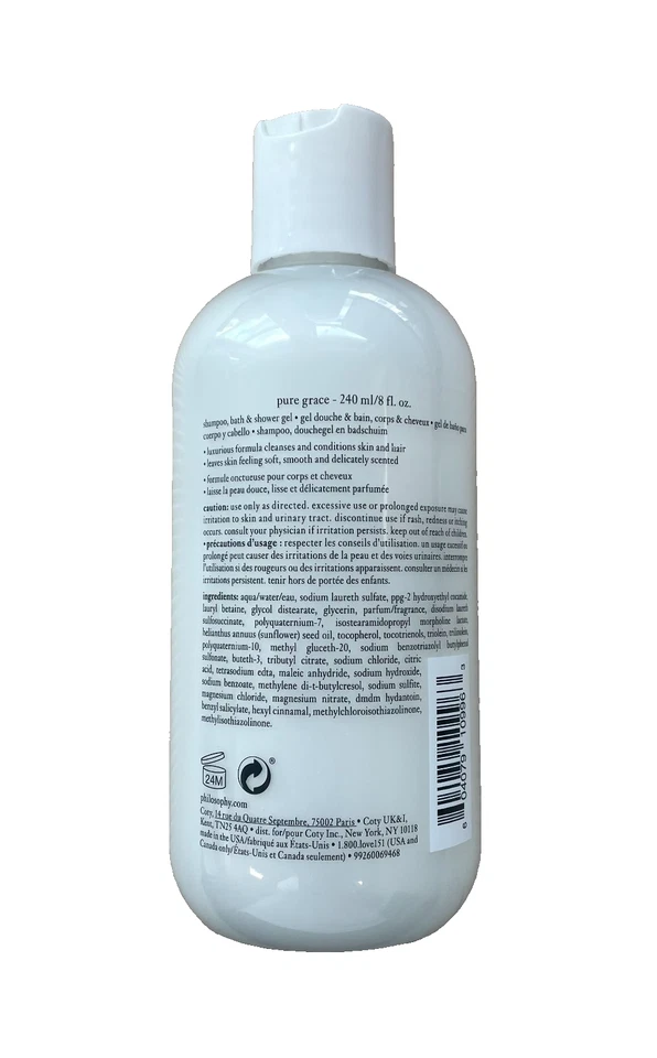 Philosophy Pure Grace Shampoo, Bath and Shower Gel - 8 fl. oz. (E472) - Image 2 of 2