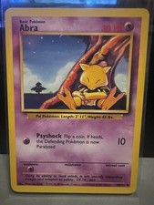 Abra 65/130 Common Base Set 2 Pokemon Lightly Played
