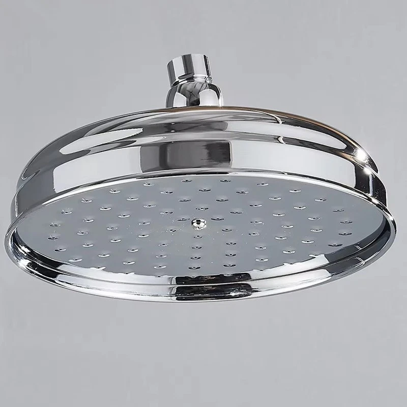 Polished Chrome 8 inch Round Rainfall Shower Head Bathroom Rain Shower Head