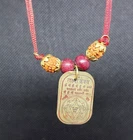 Laxmi Kavach Pendant Lakshmi Yantra Necklace Rudraksha Wealth Prosperity