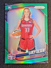 Lucy Olsen ROOKIE Green Prizm Variation (2025 Panini Prizm WNBA #145 Mystics RC)