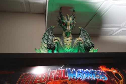 Williams/Chicago Gaming Medieval Madness, MM/MMr pinball machine Dragon Topper 