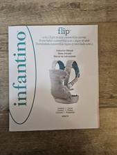Infantino Flip 4-in-1 light  airy convertible Baby Carrier - Teal/Gray w/manual