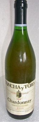 CONCHA y TORO Estate Bottled 100% Chardonnay 1986, Maipo Chile, Vina Concha Toro