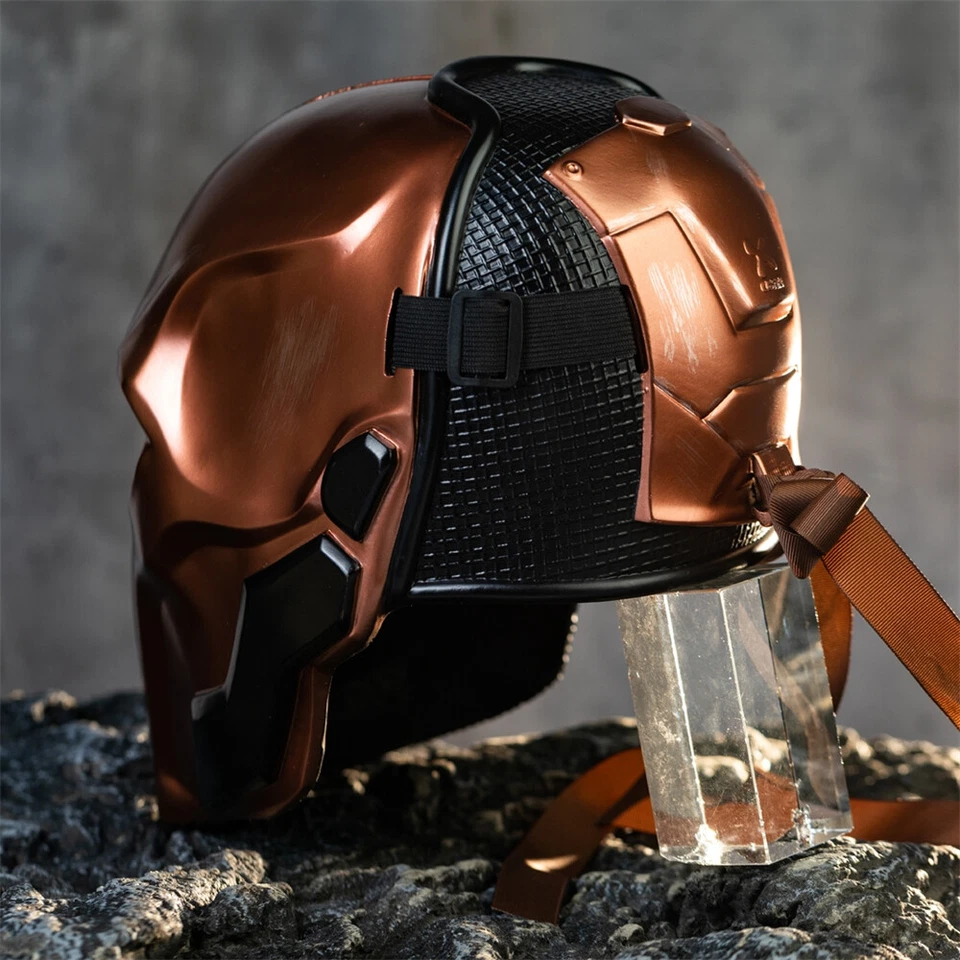 Xcoser Arkham Knight Deathstroke Helmet Cosplay Masks Prop Resin Adult Halloween - Image 3 of 4